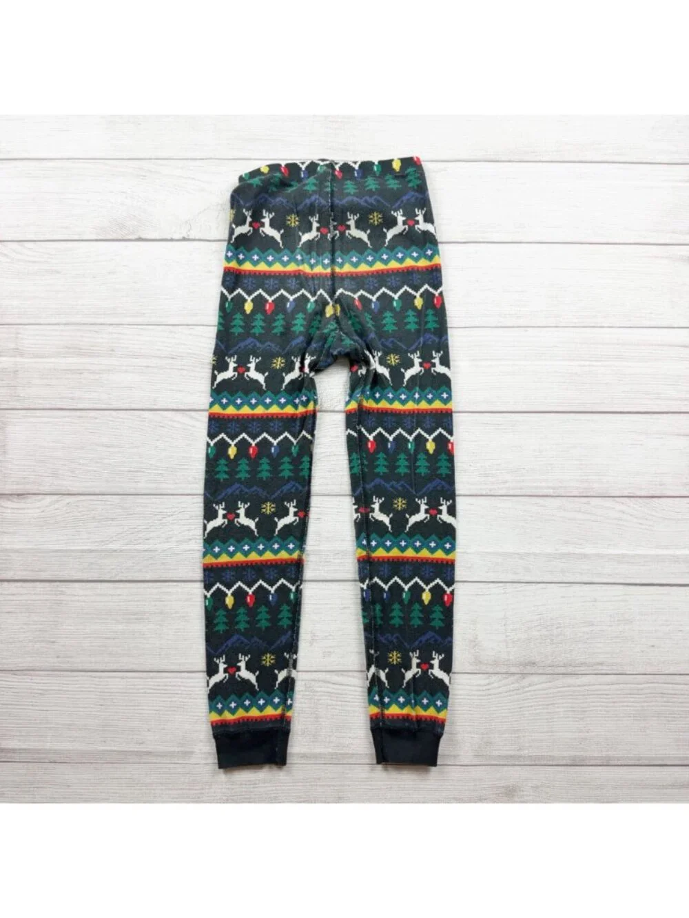 Hanna Andersson Rainbow Holiday Pajama Set Reindeer Print 130 8
